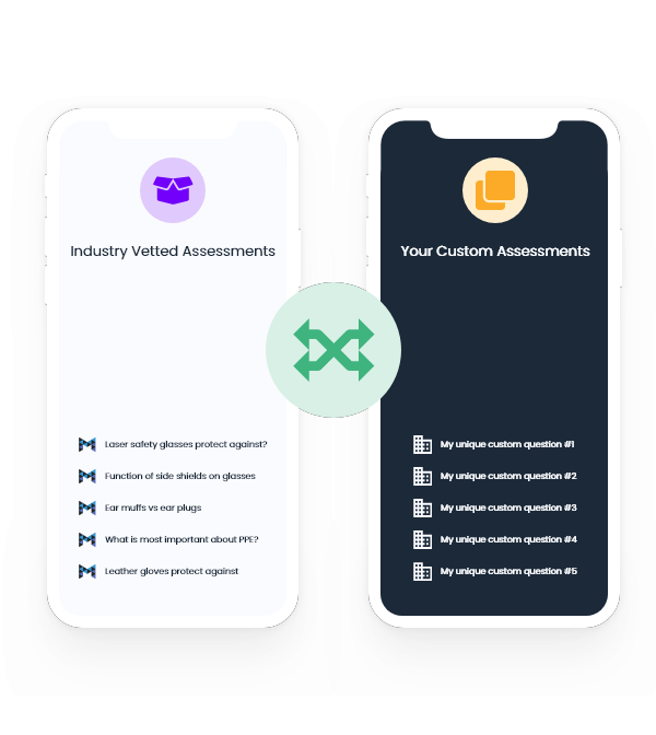 Mix and match assessments